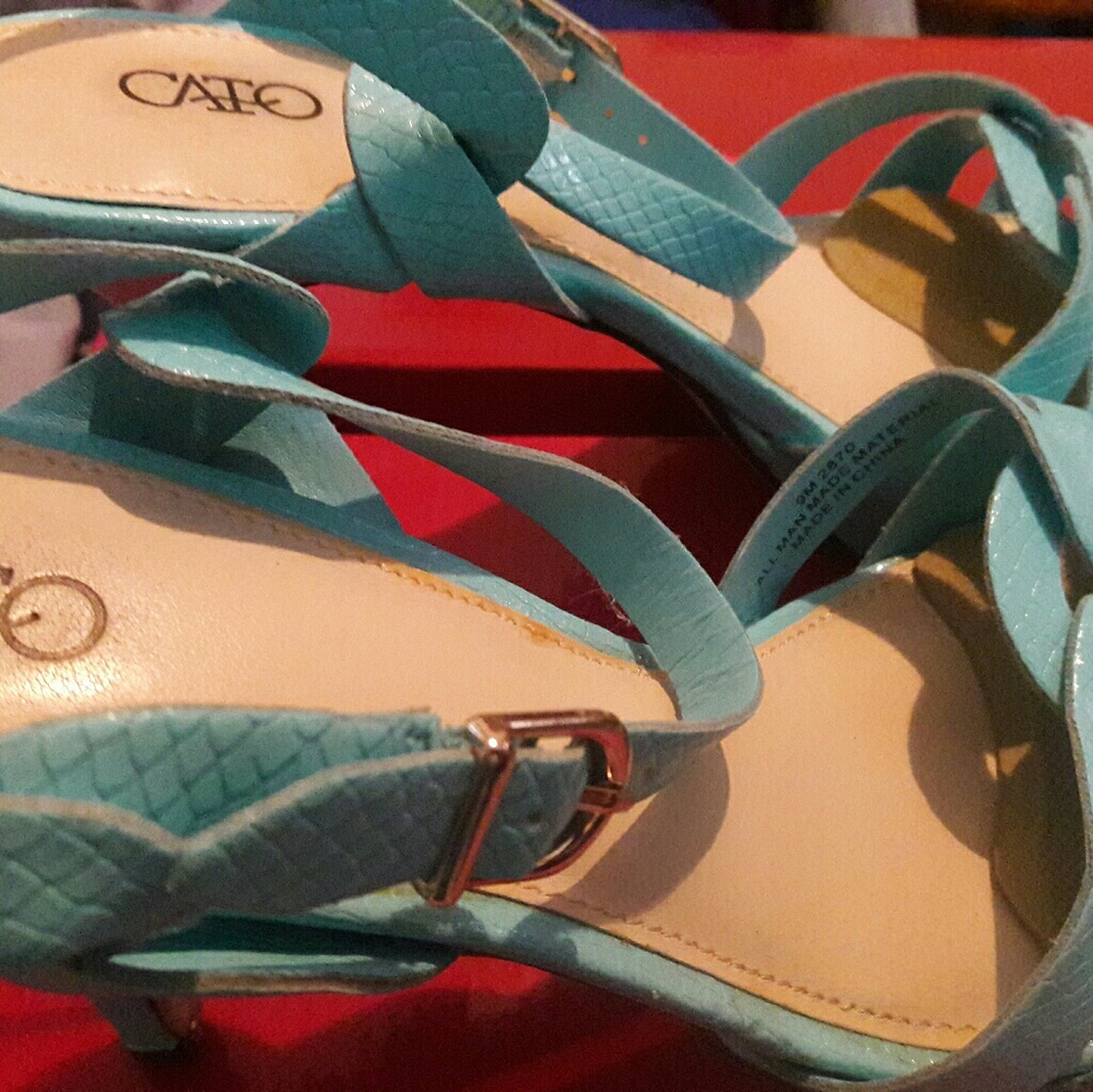 Light Blue/Aqua Cato 9M High Heel Stiletto
